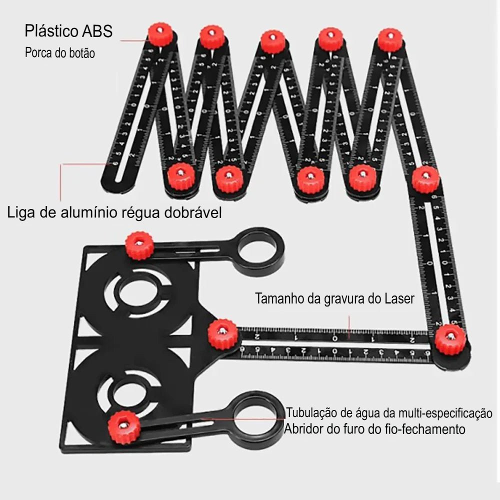 Facilite seu Trabalho com a Régua Multi-Ângulos Profissional!